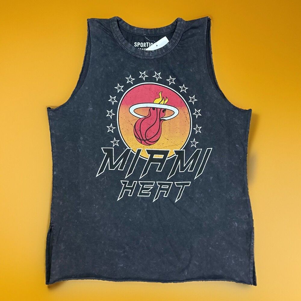 New! Sportiqe x Miami Heat Basketball Womens Tank Top Sz Small